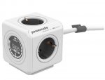 Allocacoc Powercube Extended 1,5m Kabel Monitor kWh Anzeige weiß