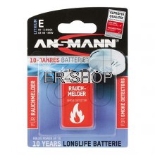 ANSMANN Lithium-Batterie für Rauchwarnmelder