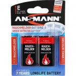 ANSMANN Alkaline-Batterie für Rauchwarnmelder